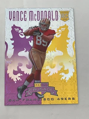 2013 Panini Rookie Crusade Purple #39 Vance McDonald RC/49! - Image 1 of 2