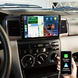 9" Android14 Car Stereo Carplay GPS Head Unit Navi For Toyota Corolla 2003-2008 - Picture 1 of 14