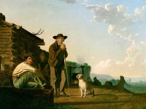 The Squatters de George Caleb Bingham Arte Vintage como Estampado Giclee + Envío Gratuito - Imagen 1 de 3
