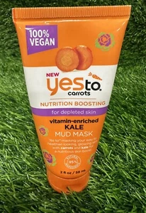 YES To Carrots Nutrition Boosting Vitamin Enriched Kale Mud Mask~ 2 oz~ NEW! - Picture 1 of 1