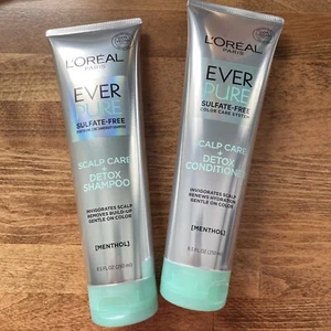 L'oreal Ever Pure Shampoo + Conditioner Menthol Scalp Care + Detox 8.5 oz - Picture 1 of 1
