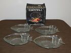 VINTAGE PARTY ESSENTIALS 8 PIECE GLASS FISH COCKTAIL SET IN BOX UNUSED NEW