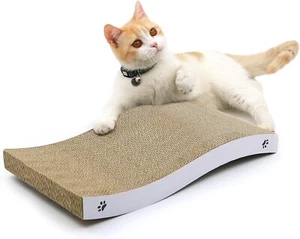 Cat Scratcher Cardboard Cat Scratch Pad 15.75"L x 7.87"W x 2.09"H - Picture 1 of 5