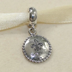 Nuovo Autentico Charm Pandora Montreal Destinazione Pendente 791169-G054 con Pouc Scamosciato - Foto 1 di 4