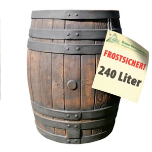 REGENTONNE REGEN FASS REGENWASSER TANK WASSER FASS EICHENFASS TONNE DECKEL - Bild 1 von 6