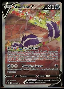 Skuntank V Alt Full Art Ultra Rare - 181/195 - Silver Tempest Pokemon 2022 - Picture 1 of 2