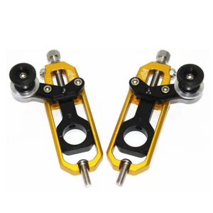 Chain Tensioner Adjuster For Honda CBR1000RR 2004-11-12-13-14-15-2016 Gold+Black - Picture 1 of 5
