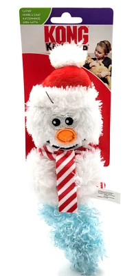 KONG Holiday Christmas Kickeroo Snowman Catnip Plush Cat Toy 10" - Image 1 of 4