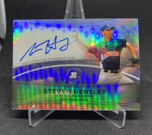 2010 Topps Bowman Platinum Steven Hensley Autograph Refractor Mariners - Picture 1 of 2