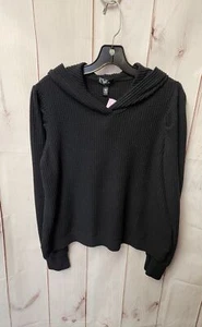 Aqua Women's Size L Black Hoodie - Picture 1 of 3