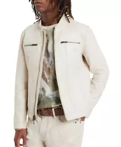 $698 NWT Brand New John Varvatos Brando Band Collar Leather Jacket EU46 US36 - Picture 1 of 13