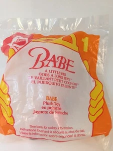 Juguete de peluche McDonald's Happy Meal Babe A Little Pig 1995 - Imagen 1 de 2