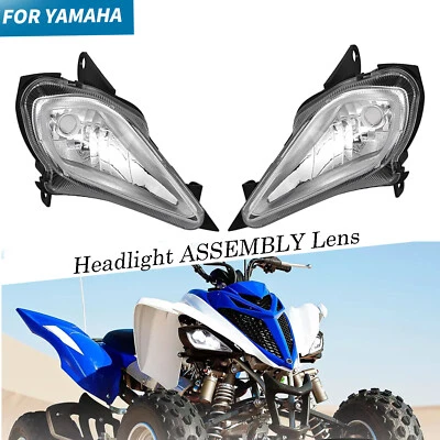HEADLIGHTS ASSEMBLIES Fit For Yamaha YFZ 450 RAPTOR YFM 250 350 700 2006 - 2022 Foto 1 de 4