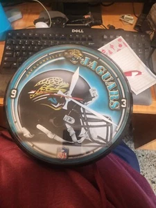 Jacksonville Jaguars NFL Wall Clock 12" - Picture 1 of 3