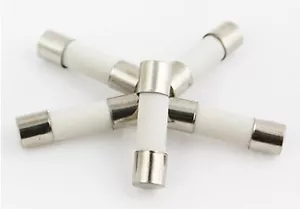 5 x 2.5A 125v/250v Slow-Blow Ceramic Fuses, 5X20mm (3/16" X 3/4)" USA Free Ship! - Picture 1 of 1