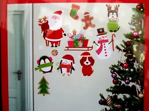 "Arte de pared de la casa de Navidad incluye 1 hoja de gráficos extraíbles 28"" x 10"" ¡Nuevo! - Imagen 1 de 7