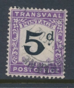 TRANSVAAL, 1907 POSTAGE DUE 5d very fine, SG16, cat GBPD5 - Picture 1 of 1