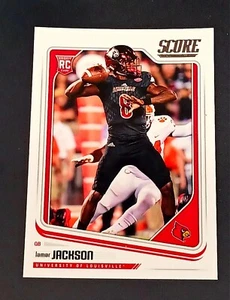 2018 Score Lamar Jackson Rookie Card #352 Baltimore Ravens - Picture 1 of 2