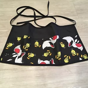Tweety bird, cat, cute cartoon 3 Pockets WAITRESS Waist APRON Restaurant Serve - Picture 1 of 4