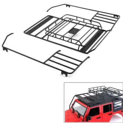 Metal Roof Rack Luggage Carrier for 1/10 Scale RC Crawler Car Model TRX4 SCX10 - Image 1 of 4