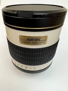 Walimex Pro 800 mm f/8 obiettivo specchio per Canon Nikon con attacco T T2 - Foto 1 di 7