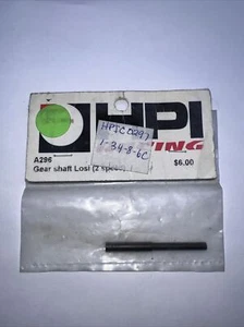 Vintage RC Car HPI A296 Gear Shaft for Team Losi 2-Speed Transmission Old Stock - Picture 1 of 2