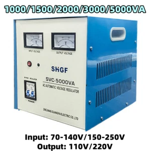 110V/220V Output 1/1.5/2/3/5KVA Automatic Voltage Stabilizer AC Regulator Home - Picture 1 of 16