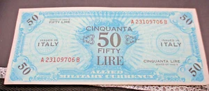 OCCUPAZIONE AMERICANA ITALIA - 50 LIRE 1943 - FDS - Foto 1 di 4