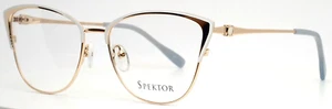 SPEKTOR 3031 White Womens Cat Eye Full Rim Eyeglasses 54-16-140 B:43 - Picture 1 of 14