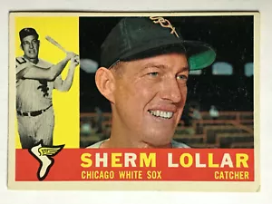 1960 Topps Baseball #495 Sherm Lollar White Sox EXCELLENT GREAT COLOR & IMAGE - Picture 1 of 2