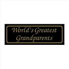 Worlds Greatest Grandparents - 200Mm X 70Mm Plastic Sign / Sticker House, Garden