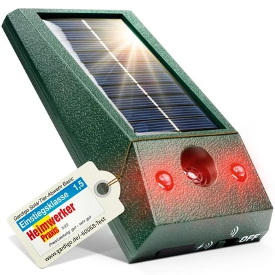 Solar Tierabwehr Gardigo® Ultraschall Wildtierabwehr Katzenschreck Hundeabwehr - Bild 1 von 4