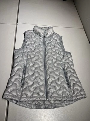 Женский жилет Gerry's большой серый стеганый реальный пуховик легкий полиэстер - Изображение 1 из 4