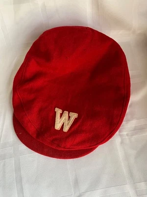 Vintage University of Wisconsin Wool Front Snap Cap - Image 1 of 3