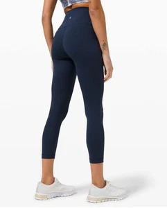 Lululemon Wunder Train True Navy Leggings Ajustados Pantalón Talla 8 21" Entrepierna - Imagen 1 de 10