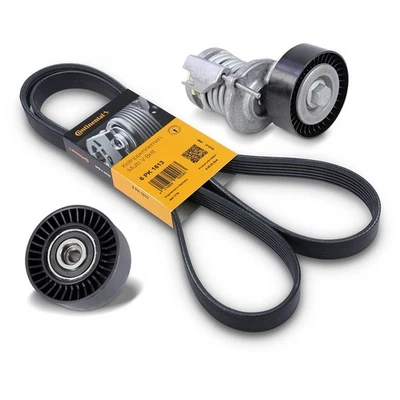 CONTI KEILRIPPENRIEMEN + RIEMENSPANNER FÜR AUDI A4 8E A6 VW CRAFTER 1.9 2.0 TDI - Bild 1 von 4