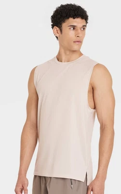 Camiseta de rendimiento sin mangas All in Motion gris claro para hombre Foto 1 de 4