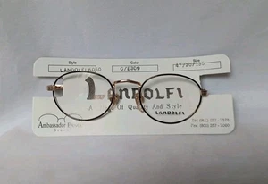 Monturas de gafas Landolfi 6050 G/E309 dorado, negro 47□20-135 - Imagen 1 de 5