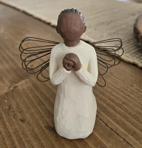 Willow Tree Angel of the Spirit 2001 Figurine Praying 4.25" Demdaco Susan Lordi - Picture 1 of 5