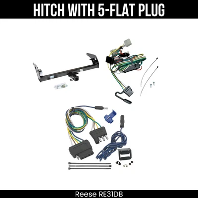 Reese Trailer Hitch + 5 Way Wiring For 95-04 Toyota Tacoma 51108 5K lbs Class 3 - Image 1 of 4