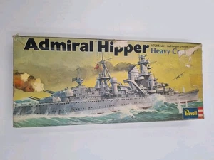 REVELL H-490 Admiral Hipper Heavy Cruiser 1:720 Vintage Plastic Model Boat Kit - Picture 1 of 7