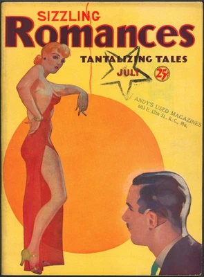 Pulpa Sizzling Romances 1935 julio #1 (v1 #3) Foto 1 de 2
