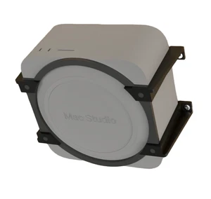 Mac Studio Tischhalterung - Aufbewahrungsregal | Under Desk Aufhänger M1-M3 Ser. - Bild 1 von 7