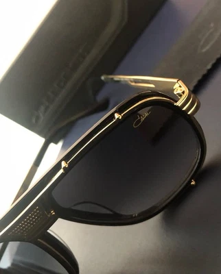 CAZAL SUNGLASSES Legends 665 Black-Gold FRAME WITH GREY GRADIENT LENSES NEW - Image 1 of 4