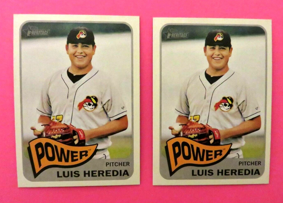 2 - 2014 Topps Heritage Minors, West Virginia Power - LUIS HEREDIA - Mexico - Image 1 of 1