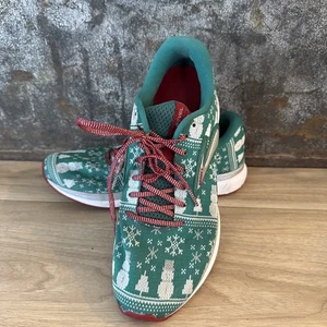 Brooks Revel 3 grüne hässliche Damen-Weihnachtsschuhe Größe 9 - Bild 1 von 11