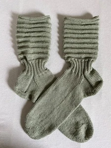 Bambus  Socken  Gr. 40   Damen  Kinder grün,  handgestrickt , NEU - Bild 1 von 2