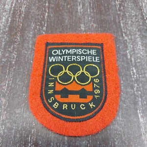 Parche de fieltro rojo vintage 1976 Innsbruck Juegos Olímpicos de Invierno - Imagen 1 de 4