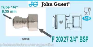 Raccord Femelle 3/4" 20x27 pour tube 1/4" 6,35 mm John GUEST CI320816FS 591811 - Picture 1 of 3
