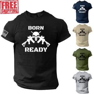 Born Ready T Shirt, American, Patriotic, 1776, USA, 2nd Amendment, 2A, America - Picture 1 of 15
